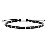 Stahlarmband Armband matt Onyx 19-25 cm