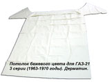 Dachhimmel Kunstleder  GAZ M21 Wolga. Headliner Leather look GAS M-21 Volga.  Обивка потолка дермантиновая Газ 21 Волга.