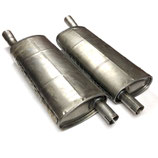 13-1201008, 13-1201009 Endschalldämpfer Schalldämpfe Auspufftopf Auspuff GAZ-13 Tschaika. Rear Silencer GAS 13 Chaika. Глушитель с термоизоляцией ГАЗ-13 Чайка.
