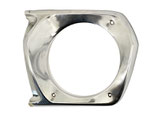 24-3711032 Chrom Scheinwerfer Blende, rechts GAZ 24, GAZ 24-10 Wolga. Right chrome Head Light Cover GAS 24, GAS 24-10 Volga. Облицовка фары правая (Очки) ГАЗ 24, ГАЗ 24-10 Волга.