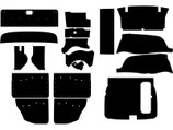 Satz Türpappen Innenraum Verkleidung Pappen GAZ 21 Wolga. Set interior panels door cards GAS M21 Volga. Комплект картонных деталей внутренней элементов салона ГАЗ М21 Волга.