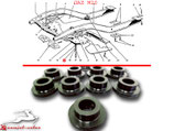 Rahmenquerträger Gummibuchse GAZ M20 Pobeda. Frame cross member rubber bushing GAZ M20. Втулка крепления поперечины Газ М20.