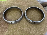 ФГ122-3711321 Zierring Chrom Chromring Scheinwerfer Moskwitsch Moskwitch Moskwich Mosi 408 / 412. Chrome rim headlamp Moskvich Moskvitch 408 / 412. Ободки фар облицовочные наружные Москвич 408 / 412.