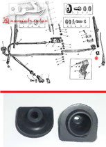 425-5205049 Wellendichtung Scheibenwischer Moskwitsch M402, M403, M407. Shaft seal wiper Moskvich M402, M403, M407. Уплотнитель ведомого валика редуктора щетки Москвич М402, М403, М407.