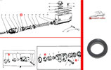 Kolbendichtung Hauptbremszylinder, Radbremszylinder GAZ 12 ZIM. Piston seal brake master cylinder, wheel cylinder. Манжета уплотнительная главного тормозного цилиндра и колёсных цилиндров ГАЗ 12 ЗИМ.