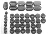 Satz Gummi Verschlusskappe Blindstopfen Karosseriestopfen Boden GAZ 24-10 Wolga. Set floor rubber Blanking plug (Sealing cap) GAZ 2410 Volga. Комплект резиновая заглушек (пробок) пола ГАЗ-2410 Волга.