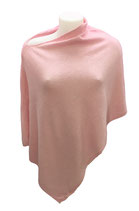 Poncho in Cashmere 100% colore "rosa"
