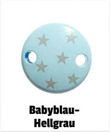 Clip klein Sterne babyblau-hellgrau