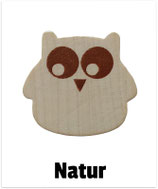 Motivperle Eule natur