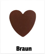 Herz klein braun