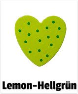 Herz gepunktet lemon-hellgrün