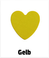 Herz klein gelb
