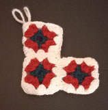 Chaussette - BOTTE de Noel - GRANNY - CARRES de GRAND-MERE - FAIT MAIN