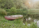 Postkarte-Sommergefühle Ruderboot