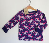 Raglanpulli Einhorn lila