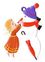 11547 - Engel mit Schneemann