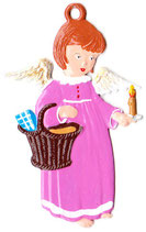 11545 - Engel mit Körbchen und Kerze