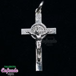 Medallita Cruz de San Benito (Plata de ley)