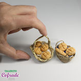 Belén 4435 - Cesta con panes mediana