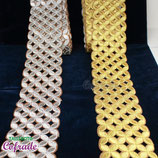 Aplique bordado en tira A12 - 7 cm