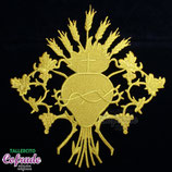 Aplique bordado 9919- Corazón de Jesús