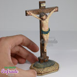 Crucificado Comercial con peana - 11 cm