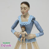 Virgen del Rocío 22 cm - 3D AL ÓLEO