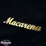 Broche con nombre ref 01.04 - Macarena