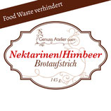 Nektarinen/Himbeer-Brotaufstrich