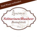 Nektarinen/Blaubeer-Brotaufstrich