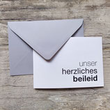 unser herzliches beileid