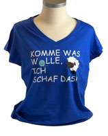 Tshirt Woman "Schaf" royalblau (SOLs)