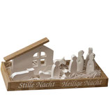 Krippe aus Holz & Keraflott