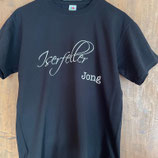 T-Shirt schwarz "Iserfeller Jong" (Fruit of the Loom)