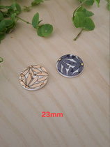 Prym/Union Polyesterknopf 2-Loch, Blumen, 23mm oder 18mm