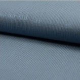Musselin rauchblau mit Lurexstreifen