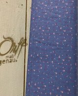 Popeline in blau mit Gräten 0,5m