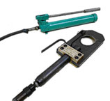 産機興業 カクタス　油圧式 ケーブルカッター CC-2　手動式油圧ポンプ付き