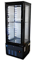 JCM　RIT 4面ガラス冷蔵ショーケース (片面扉)  RITS-98　2025年製　（棚板1枚）　LED照明付き　カギ欠品