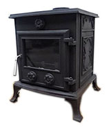 未使用・長期保管品　Sunfire 薪ストーブ BH003 / 小ぶりな薪ストーブ 小型 鋳物 暖炉