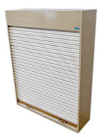 高園産業 SOLNO　シャッター付き薬剤棚  ※カギ欠品※　W900×D280×H1150mm / 錠剤棚 メディカルキャビネット 収納ケース 調剤 薬局 病院