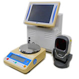 高園産業 SOLNO　調剤監査システム SGタイプ　HP-CKSLC・G / ハカリ LB-300M / 台秤 計量器 バーコードリーダー スキャナー / メディカル 調剤 薬局 病院