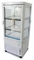 サンデン　温蔵冷蔵ショーケース　AG-H63WMC　65L　2020年製 / 卓上 HOT&COLD　ホット＆コールド 4面ガラス 前後扉 業務用 冷・温