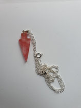 PENDENTIF EN QUARTZ  ROSE QUR1