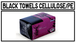 BLACK TOWELS CELLULOSE/PE