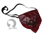 Handtasche Glattleder rot