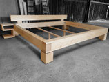 Familienbett 240x200cm in Fichte - Modell Balkenbett