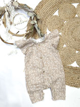 Musselin Overall beige Zweige Gr. 68/74