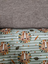 Wollwalkoveral beige meliert/ Kleiner Löwe