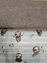 Wollwalkoveral beige meliert/ Abhängen